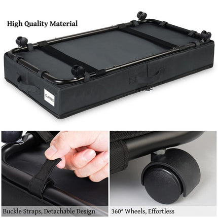 Foldable Under Bed Clothes Shoes Storage Bins with Wheels & Handles