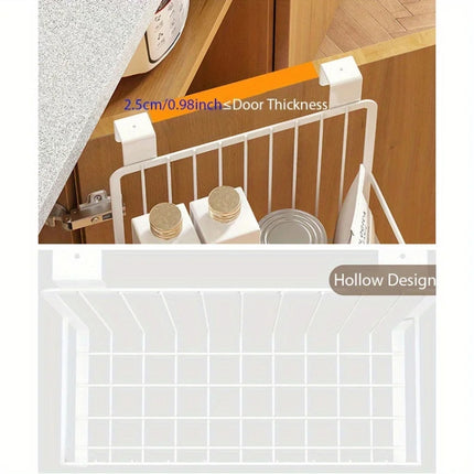 Behind-the-door Hanging Basket Kitchen Condiment Storage Rack Hanging Storage Rack
