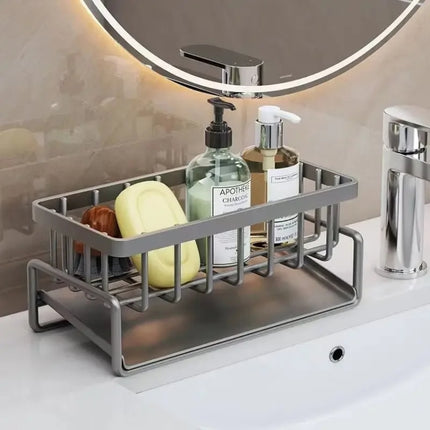 Kitchen Sink Multifunctional Drain Rack Sponge Rag Storage Shelf - DealBuddy
