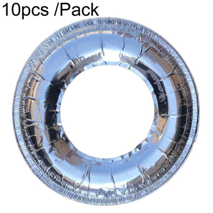 10pcs /Pack Gas Stove Oil-Proof Pad Cooktop Tinfoil Circle Kitchen Aluminum Foil Cleaning Mat - DealBuddy