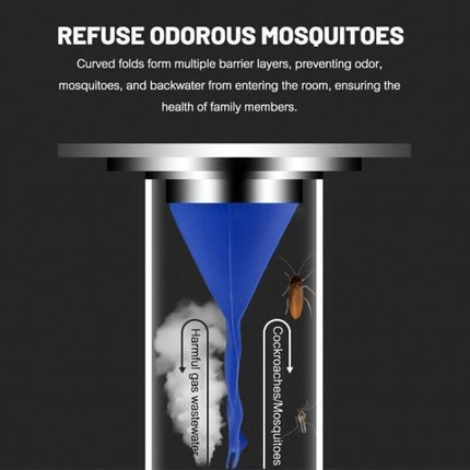 5pcs Silicone Floor Drain Plug Anti-Backflow Anti-odor Inner Core for Toilet Pipes Bathroom