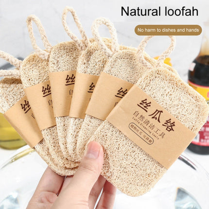 Natural Loofah Dishwashing Brush Dishwashing Tool Loofah Rag Brush - DealBuddy