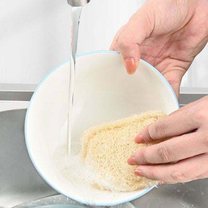 Natural Loofah Dishwashing Brush Dishwashing Tool Loofah Rag Brush