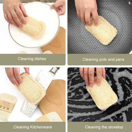 Natural Loofah Dishwashing Brush Dishwashing Tool Loofah Rag Brush - DealBuddy