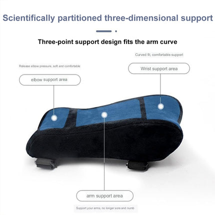 Curve Three-dimensional Support Memory Foam Office Chair Armrest Pad