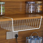 Closet Organizer Metal Shelf Kitchen Cabinet Under Hanging Shelf, 40x25x14cm - DealBuddy