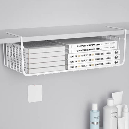 Closet Organizer Metal Shelf Kitchen Cabinet Under Hanging Shelf, 40x25x14cm - DealBuddy