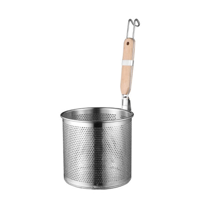 Household Stainless Steel Wooden Handle Spoon Kitchen Filtering Powder Oil Leakage Frying Basket, 12cm Round Handle, 14cm Round Handle, 16cm Round Handle, 18cm Round Handle, 20cm Round Handle, 12cm Flat Handle, 14cm Flat Handle, 16cm Flat Handle       ... - DealBuddy