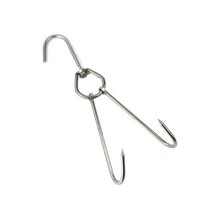 Stainless Steel Double Ring Duck Cooker Hanger Outdoor Barbecue Hanging Hook Stand, 3 Centi Small Ring 23cm, 3 Centi Small Wax Ring 24.5cm, 3 Centi Large Wax Ring 33cm, 3 Centi Medium Wax Ring 29cm, 4 Centi  Steel Thick Short 24cm                      ... - DealBuddy