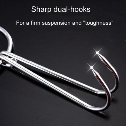 Stainless Steel Double Ring Duck Cooker Hanger Outdoor Barbecue Hanging Hook Stand