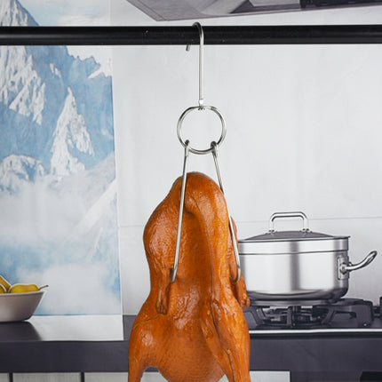 Stainless Steel Double Ring Duck Cooker Hanger Outdoor Barbecue Hanging Hook Stand, 3 Centi Small Ring 23cm, 3 Centi Small Wax Ring 24.5cm, 3 Centi Large Wax Ring 33cm, 3 Centi Medium Wax Ring 29cm, 4 Centi  Steel Thick Short 24cm                      ... - DealBuddy