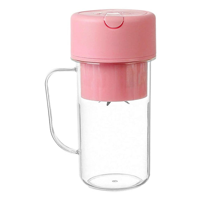 420ml 6 Blades Straw Juice Cup USB Charging Portable Fruit Juicer Smoothie Maker - DealBuddy