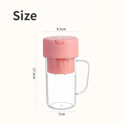 420ml 6 Blades Straw Juice Cup USB Charging Portable Fruit Juicer Smoothie Maker - DealBuddy