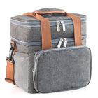 Double Layer Insulated Lunch Bag Large Capacity Food Cooler Bag with Shoulder Strap - DealBuddy