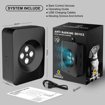 Anti Barking Device for Dogs With 4 Enhanced Ultrasonic Transmitter 3 Adjustable Levels, 4 Head - DealBuddy