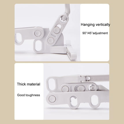 Foldable 5-Hole Clothes Hanging Rack Traveling Portable Clothing Hooks