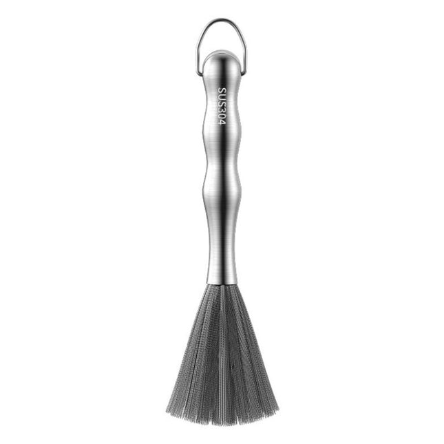 304 Thickened Lengthened Steel Wire Pot Brush Stainless Steel Cleaning Brush For Kitchen