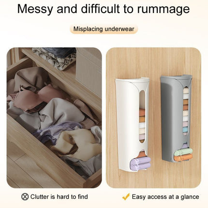 Free Punching Wall Mounted Panty Organizer Household Sock Storage Stand