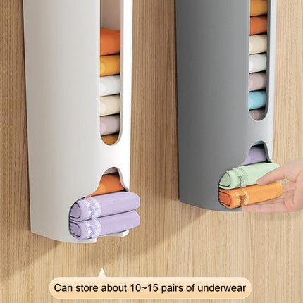 Free Punching Wall Mounted Panty Organizer Household Sock Storage Stand