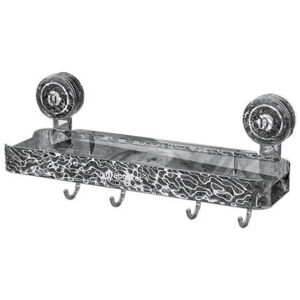 Bathroom No-Punch Suction Cup Shelf Household Restroom Wall Mounted Organizing Rack