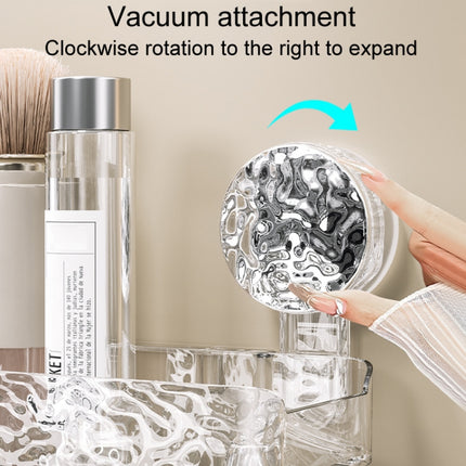 Bathroom No-Punch Suction Cup Shelf Household Restroom Wall Mounted Organizing Rack