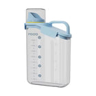 Plastic Sealed Grains Container Dry Food Storage Bin with Measuring Cup Pouring Spout