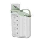 Plastic Sealed Grains Container Dry Food Storage Bin with Measuring Cup Pouring Spout, 2800ml, 2000ml, 1600ml - DealBuddy