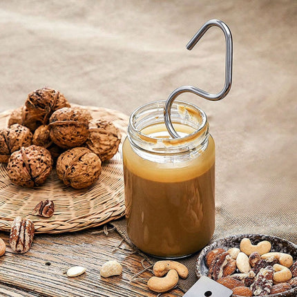 Stainless Steel Peanut Butter Stirrer Food Grade Material Kitchen Butter Jam Stirring Tool, Regular Model, Updated Model - DealBuddy