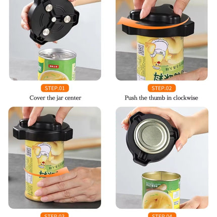 Magnetic Rotatable Can Opener Portable Beer Coke Manual Bottle Opener
