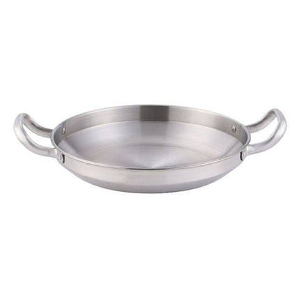 Thickened Stainless Steel Double Ears Pan Seafood Rice Pan Fried Chicken Tray