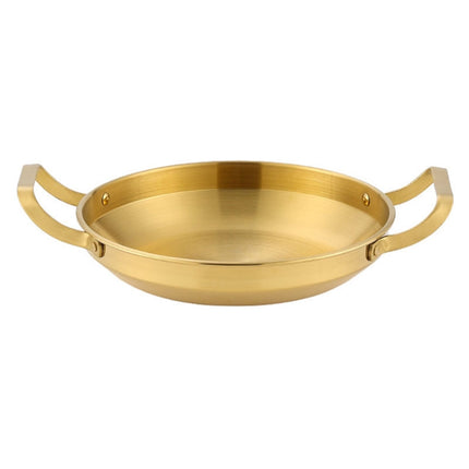 Thickened Stainless Steel Double Ears Pan Seafood Rice Pan Fried Chicken Tray