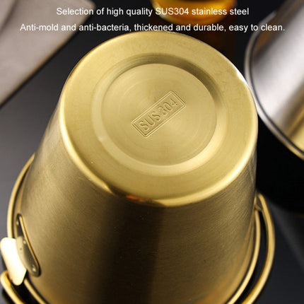304 Stainless Steel Handheld Ice Bucket Bar Beer Chill Bucket Chips Milk Tea Snacks Barrel - DealBuddy