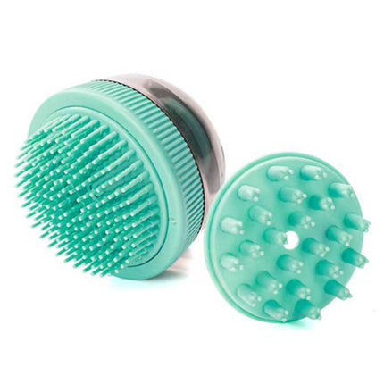 Pet Cleaning Supply Capsule Refillable Shower Gel Type Cats Dogs Bathing Massage Brush - DealBuddy