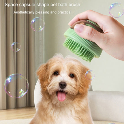 Pet Cleaning Supply Capsule Refillable Shower Gel Type Cats Dogs Bathing Massage Brush - DealBuddy