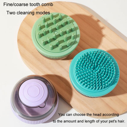 Pet Cleaning Supply Capsule Refillable Shower Gel Type Cats Dogs Bathing Massage Brush - DealBuddy
