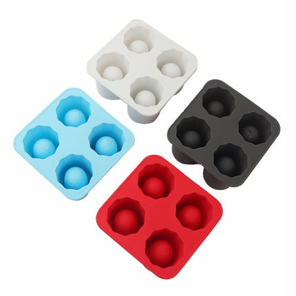 Four Hole Ice Cup Silicone Mold Compartment Cylindrical Coke Whiskey Ice Cube Maker Mold - DealBuddy