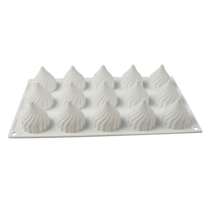 Swirl Mousse Cake Mold Chocolate Baking French Dessert Onion Shape Silicone Mold, GT-105 Single, GT-106 6 Cavity, GT-9 15 Cavity - DealBuddy