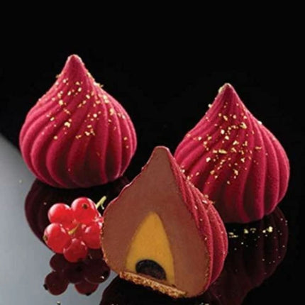 Swirl Mousse Cake Mold Chocolate Baking French Dessert Onion Shape Silicone Mold, GT-105 Single, GT-106 6 Cavity, GT-9 15 Cavity - DealBuddy