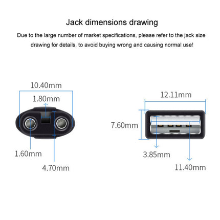 1.25m For Shaver / Water Refill Device USB TTo 8-Figure Tail Charging Cable Power Cord - DealBuddy