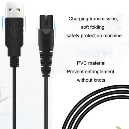 1.25m For Shaver / Water Refill Device USB TTo 8-Figure Tail Charging Cable Power Cord - DealBuddy