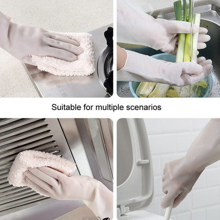 Waterproof Kitchen Dishwashing Gloves Household PVC Non-slip Laundry Housework Gloves, S, M, L