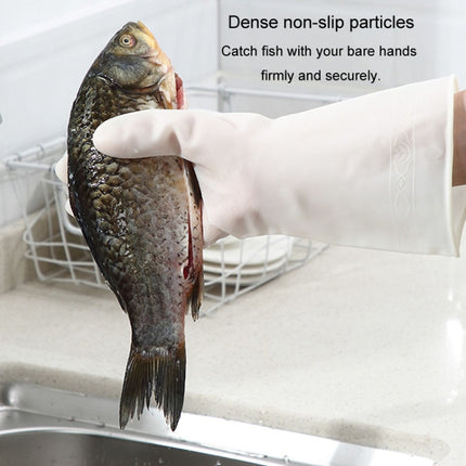 Waterproof Kitchen Dishwashing Gloves Household PVC Non-slip Laundry Housework Gloves