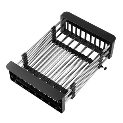 Kitchen Drainage Rack Stainless Steel Retractable Sink Shelf Flatware Storage Organizer - DealBuddy