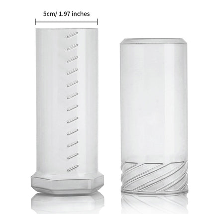 Transparent Plastic Travel Beard Brush Storage Tube - DealBuddy