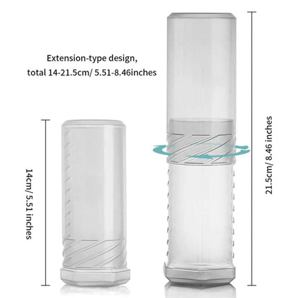Transparent Plastic Travel Beard Brush Storage Tube - DealBuddy