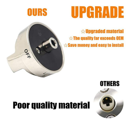 Oven Stove Knob Assembly For AEZ73453509/AEZ72909008, 1pcs 6.3mm D Shape - DealBuddy
