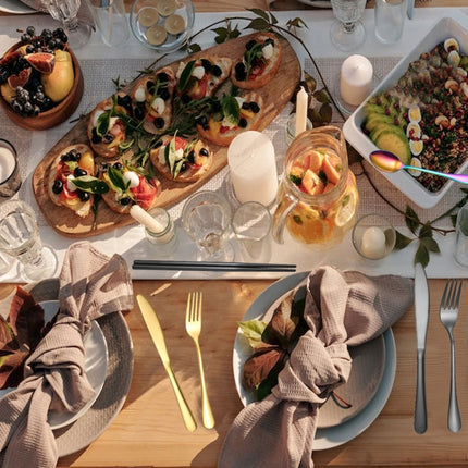 Portable Stainless Steel Cutlery Set Outdoor Picnic Knife And Fork Tool With Storage Bag, A Model Silver, A Model Gold, A Model Black, B Model Silver, B Model Gold, B Model Black, C Model Silver, C Model Black - DealBuddy