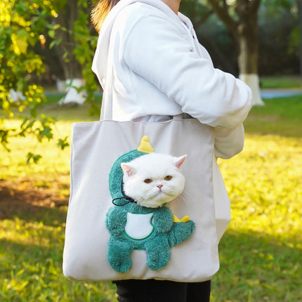 Pet Out Bag Crossbody Tote Cat Bag Small Dog Expandable Shoulder Bag, M, L - DealBuddy