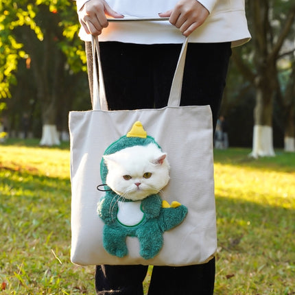 Pet Out Bag Crossbody Tote Cat Bag Small Dog Expandable Shoulder Bag, M, L - DealBuddy