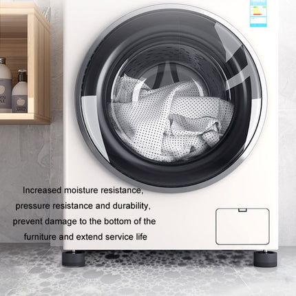 Washing Machine Base Non-Slip Heightening Fixed Shock-Absorbing Foot Pads, Black 3.5cm, Black 6cm, Black 8.5cm - DealBuddy